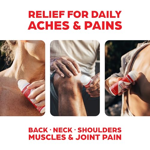 ThermaCare Heat + Max Strength 4% Lidocaine Roll-On - Dual Action Pain Relief with Patented Heatwave Technology - Targeted...