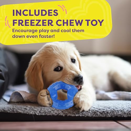 Hertzko Dog Mat & Chew Toy Set – Gel Pad with Innovative Gel Technology – Portable, Non-Toxic Pet Mat for Small to Medium ...