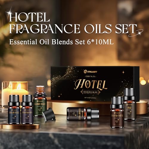 Hotel Diffuser Oils, Hotel Collection Diffuser Oil, Luxury Essential Oil for Diffuser, Soap & Candle Making Scents - 1 Wa...