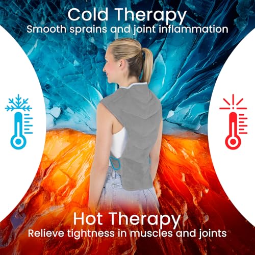 Artic Flex Large Ice Pack for Back - Full Back Ice Pack Wrap for Pain Relief - Reusable Cooling Pad with Straps, Extra Lar...
