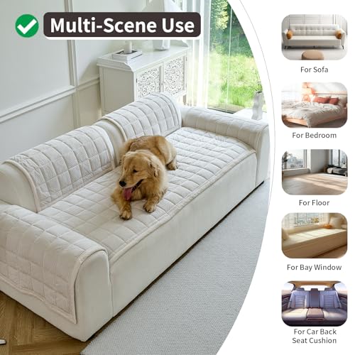 PJLZJFBY Couch Covers for Dogs Washable, Non Slip Couch Covers for Loveseat Sofa Pet Friendly, Soft Fuzzy Sofa Covers for ...