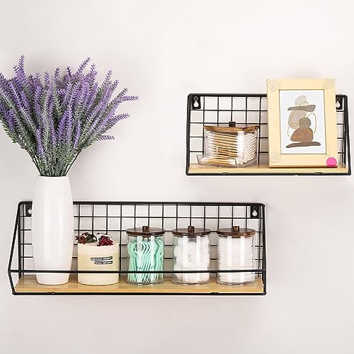 Tbestmax 4 Pack Qtip Holder Bathroom Container, 10/7oz Cotton Ball/Swabs Dispenser, Apothecary Jar with Bamboo Lids for Or...