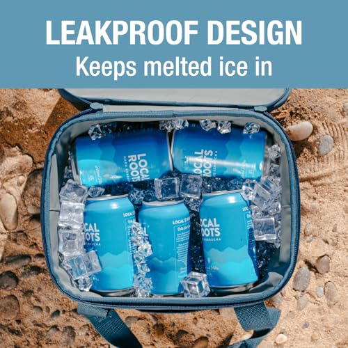 CleverMade Pacifica Collapsible Cooler Bag – Small Portable Cooler Bag for Travel, Foldable Insulated Cooler for Beach, Pi...