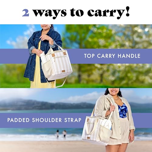 Fit & Fresh, 24-Can Soft Cooler Bag Insulated Leak-Resistant, Portable Soft Cooler, Large Cooler, Soft Sided Cooler Bag, T...