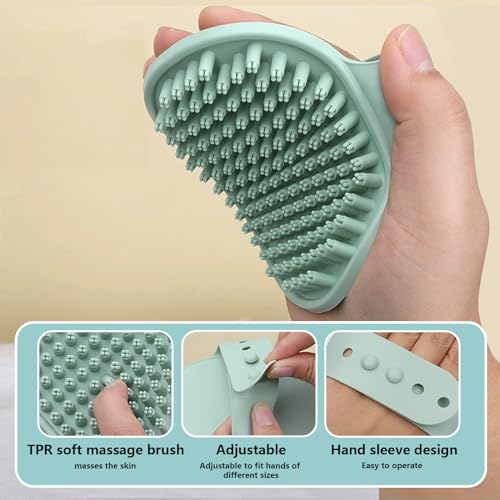 Grooming Brush Kit - 8 Pcs for Shedding & Matted Fur, Self-Cleaning with Flea Comb, Includes Indoor Microbrush, Cat Toothb...
