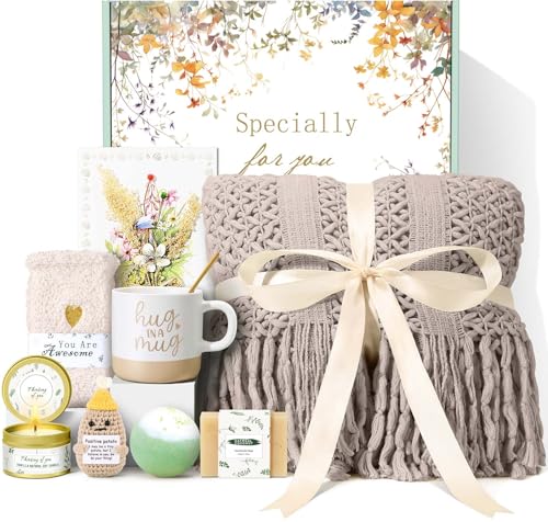 Mothers Day Gifts for Mom Wife Grandma Friends Sister, Birthday Gifts for Women Self Care Spa Gift Baskets for Women, Get ...
