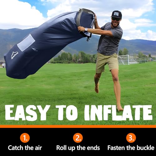 AlphaBeing Inflatable Lounger Beach Chair Accessories, Air Sofa Hammock Inflatable Couch for Camping Backyard Lakeside wit...
