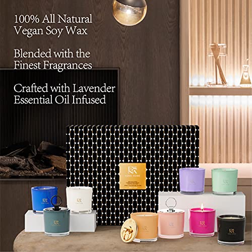 Luxury Aromatherapy Scented Candle Gift Set 9 Votive Candle Archive Set Packed to Perfection in Premium Magnetic Gift Box ...