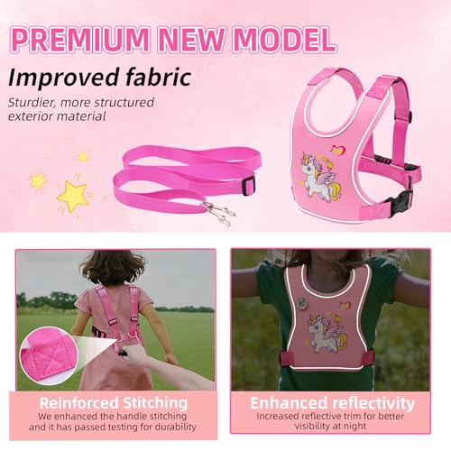 Safety Walking Harness with Light Reflector for Autism, Special Needs Child (3-6 yrs), Vest Harness with Grab Handle and R...