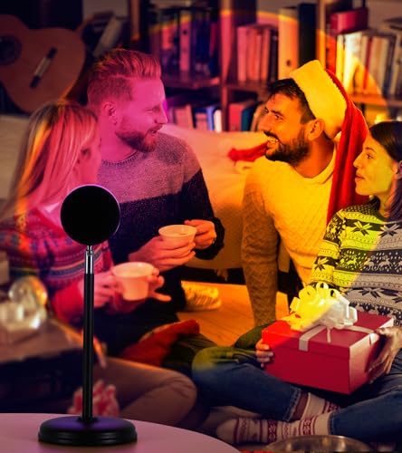 Sunset Lamp Projector,360° Rotatable & App Control Multicolor Multi-Scene Changing Rainbow Led Sun Lamp-Christmas Gift,Aes...
