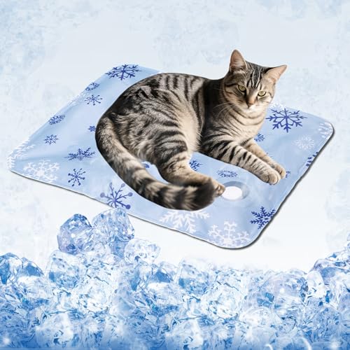 Dog Cooling Mat, Cooling Mat for Dogs & Cats, Provides Instant Relief for Small, Medium, Large Dogs, Washable, Non-Slip De...