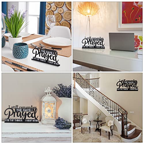 Jetec I Still Remember The Days I Prayed Sign Inspirational Table Blessed Signs Motivational Decor Farmhouse Table Home Ce...