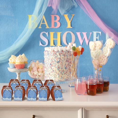 Conelist 12 Set Cielito Lindo Party Decorations Baby Shower Candles Terracotta Mexican Recuerdos DIY Jar Candles with Gift...