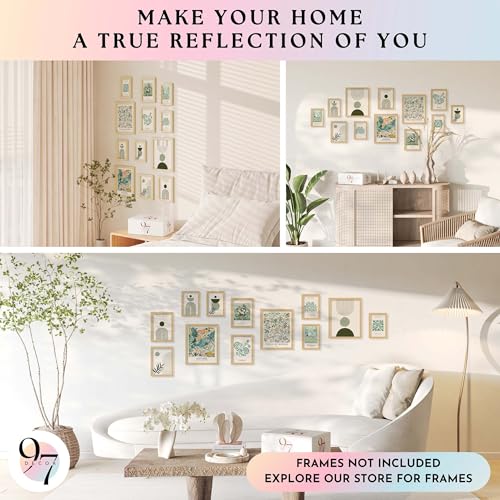 97 Decor Sage Green Room Decor Aesthetic - Sage Green Wall Decor, Sage Matisse Wall Art Prints, Green Posters Wall Collag...
