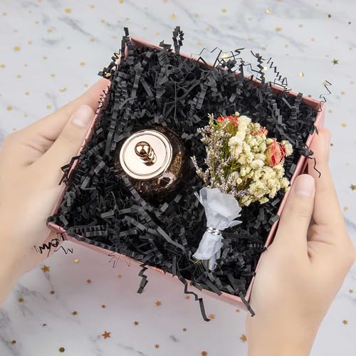 Caleihd 1/2 LB Crinkle Cut Paper Shredded Filler Paper for Gift Baskets Gift Box Confetti Shreds Decoration Stuffing for B...