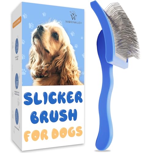 Worinkley Slicker Brush for Dogs, Professional Pet Doodle Grooming brushes for Goldendoodles, Labradoodles, Poodles - Long...