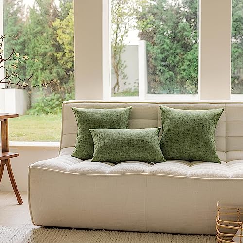 Home Brilliant 2 Pack Lined Linen Solid Textured Large Throw Euro Pillow Sham 26x26 Cushion Spring Pillow Cover for Couch ...