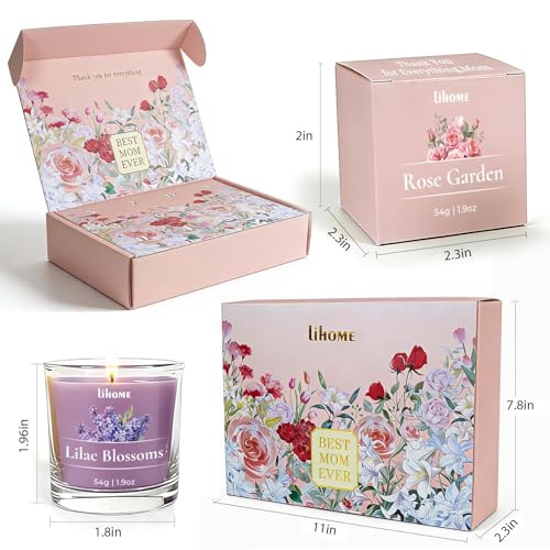 Mothers Day Gifts for Mom - 12 Scented Candles Set with Messages, Best Birthday, Christmas, Thanksgiving Gifts for Mom fro...