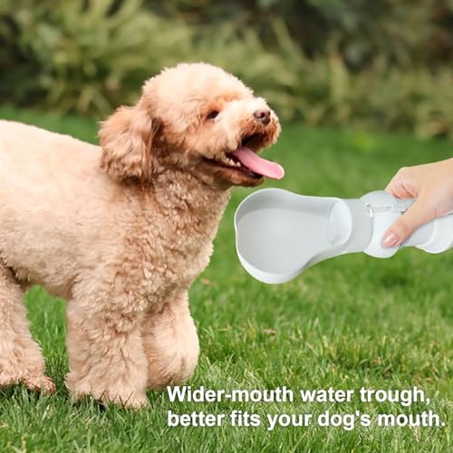 Velupet Zoom Dog Water Bottle,Portable Water Bowl for Dog,Collapsible Food Grade Silicone,Travel Pet Water Bottle for Outd...
