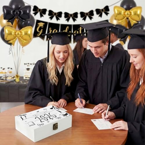 Seeloowy Graduation Memory Keepsake Box with Photo Custom 2026 Large Grad Card Box with Customized Picture Gift for Him He...