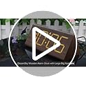 DreamSky Wooden Digital Alarm Clocks for Bedrooms - Electric Desk Clock with Large Numbers, USB Port, Loud Alarm for Heavy...