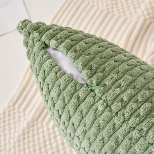 Kevin Textile 2 Packs Spring Decorative Throw Pillow Covers 18x18 Inch for Living Room Couch Bed Spring Sofa Soft Striped ...
