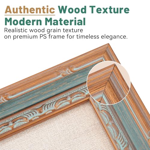 CasaDHG 11x14 Vintage Picture Frame, Antique Picture Frames, Retro Design 11 x 14 Vintage Frames for Home and Office, Home...