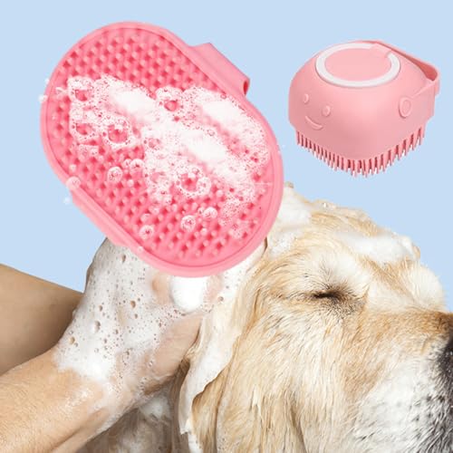 9PCS Small Animal Grooming Kit, Cleaning Brush Removes Loose Hair, Pet Bath Brush,Shampoo Brush, Nail Clipper, Flea Comb F...