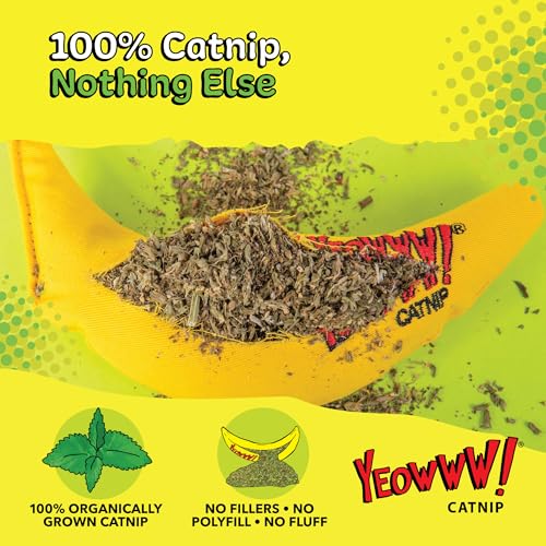 Yeowww! Catnip Toy, Yellow Banana