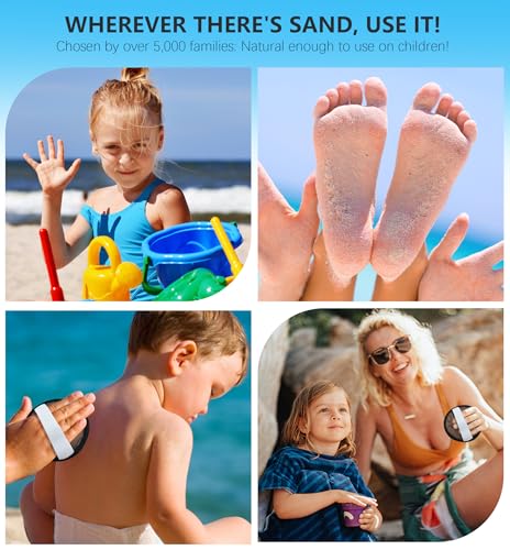 Sand Remover for Beach Cleaner Eraser for Family Wipe Off Mitt Duster Brush Vacation Trip Hawaii Honeymoon Essential Gift ...