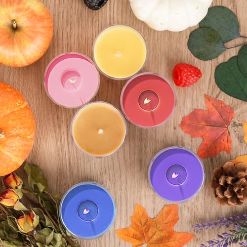Fall Candles Bulk, 12 Pack Scented Candles for Home, Candle Set for Women, Small Soy Candles Scent of Pumpkin Vanilla Cara...