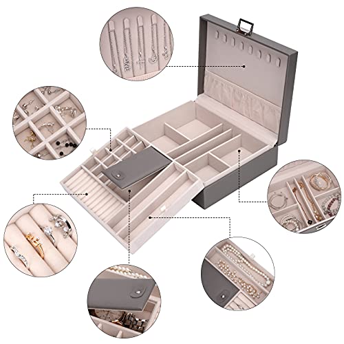 ATAIMEISEN Storage and Organizer Jewelry box Jewelry Storage Box Travel Jewelry Organizer Cases craft containers for organ...
