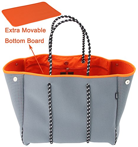 QOGiR Neoprene Multipurpose Beach Bag Tote with Inner Zipper Pocket … … … …