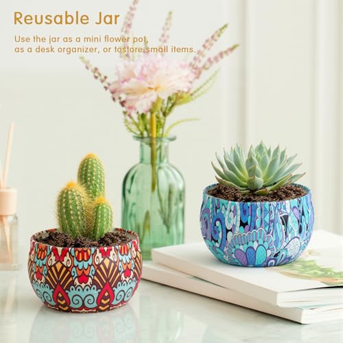 2 Pack Scented Candles，2.5 oz Aromatherapy Candles Gifts for Women，Natural Soy Candles for Home Scented, Portable Hotel Sm...