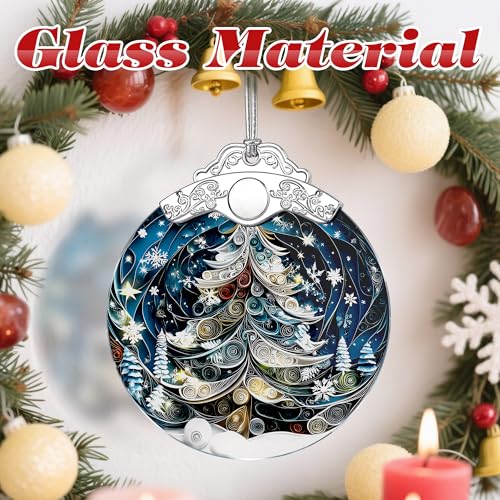 Christmas Tree Stained Glass Ornament - Xmas Decoration | Christmas Ornament | Holiday Keepsake – Xmas Gifts | Gift Exchan...