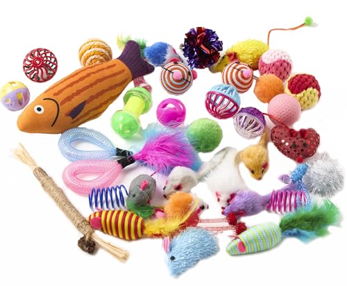 Fashion's Talk Cat Toys Variety Pack for Kitty 20 Pieces