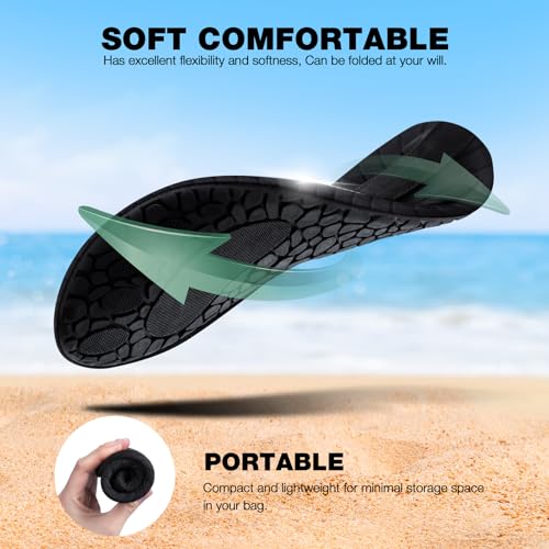 SIMARI Water Shoes Women Men Aqua Socks Beach Barefoot Quick Drying Aqua Aerobics Swim Pool Non Slip Outdoor Travel Essent...