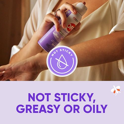 OFF! Clean Feel Insect Repellent Aerosol with 20% Picaridin, Bug Spray with Long Lasting Protection from Mosquitoes, Feels...
