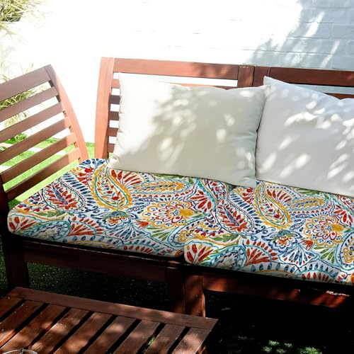 BBSET 8 Pcs Paisley Patio Sofa Cushion Cover Stretch Outdoor Sofa Seat Cushions Cover Indoor Replacement Couch Chair Slipc...