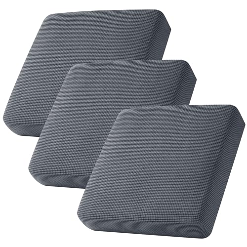 CHUN YI 3Piece Stretch Couch Cushion Covers, Sofa Seat Slipcovers for Pets, Suitable for Armchair Loveseat Sofa with Spand...