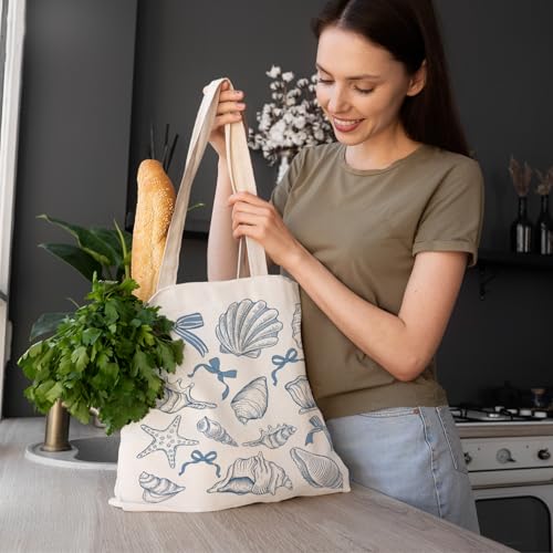 LZYRF FBB Ocaen Beachy Ocean Sea Fish Reusable Grocery Shopping Bag