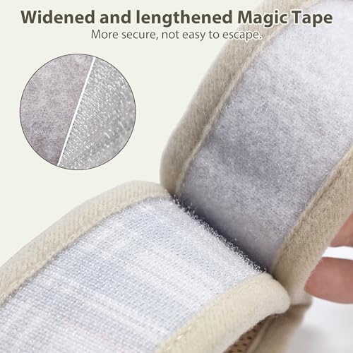 AIITLE Bunny Harness and Leash Set Escape Proof - Magic Tape Design, Lightweight Plaid Pattern Mesh Padding, No Pull No Ch...