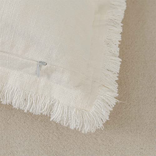 ATLINIA Decor Throw Pillow Cover - Decorative Farmhouse 18x18 Inch Pillows Cover Linen Boho Cushion Cover for Bed Couch So...