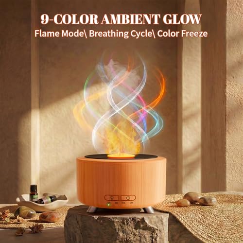 Essential Oil Diffuser for Home, 500ML Aromatherapy Diffuser Oil Machine for Office Room Yoga, Aroma Diffuser with Auto-Of...