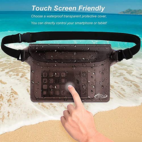 AiRunTech Waterproof Fanny Pack,Phone Pouch Dry Bag for Passport Wallet Purse,Floating Waterproof Bags for Travel Beach Sw...