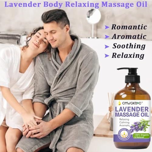 Massage Oil for Massage Therapy,Lymphatic Drainage-Ginger Oil Sore Muscle Arnica Oil &Lavender Oil Relaxing Massage Oils f...
