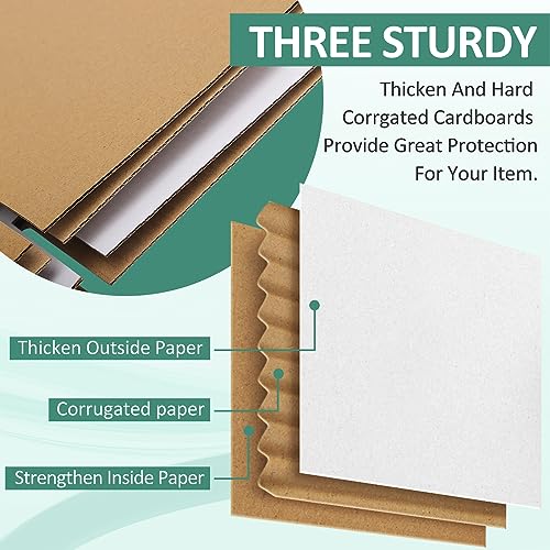 Eupako 30 Pack Small Shipping Boxes Assorted Sizes, 4x4x4 & 5x5x5 & 6x6x6 10 PCS Each Small Boxes, White Corrugated Box Ma...