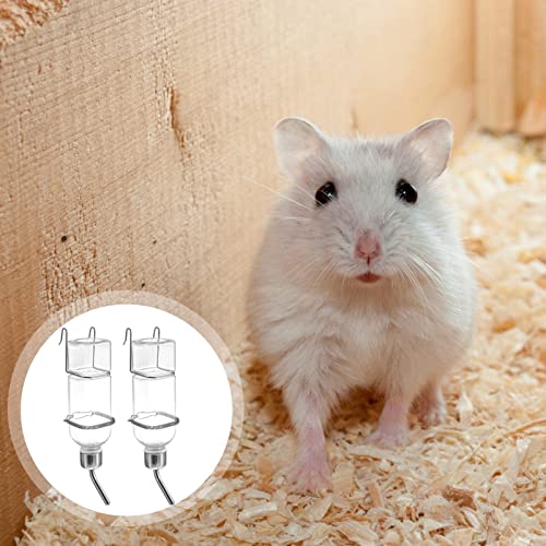 balacoo 2 Pcs 180ml Guinea Pig Water Bottle: Plastic Automatic Rabbit Water Feeder Hanging Fountains No-drip Pet Drinking ...