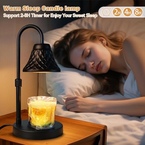 Banbanda Adjustable Candle Warmer Lamp with Timer: Birthday Gifts for Women fits All Candle Jar Home Decor - Wax Warmer fo...