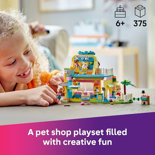 LEGO Friends Pet Accessories Shop Pretend Play Set - Building Toy for Kids, Girls and Boys, Ages 6+ - with 3 Minidolls, To...